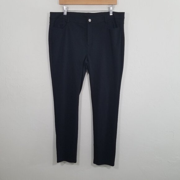 MICHAEL Michael Kors Skinny Pants Stretch Black Size 14 - Picture 1 of 8